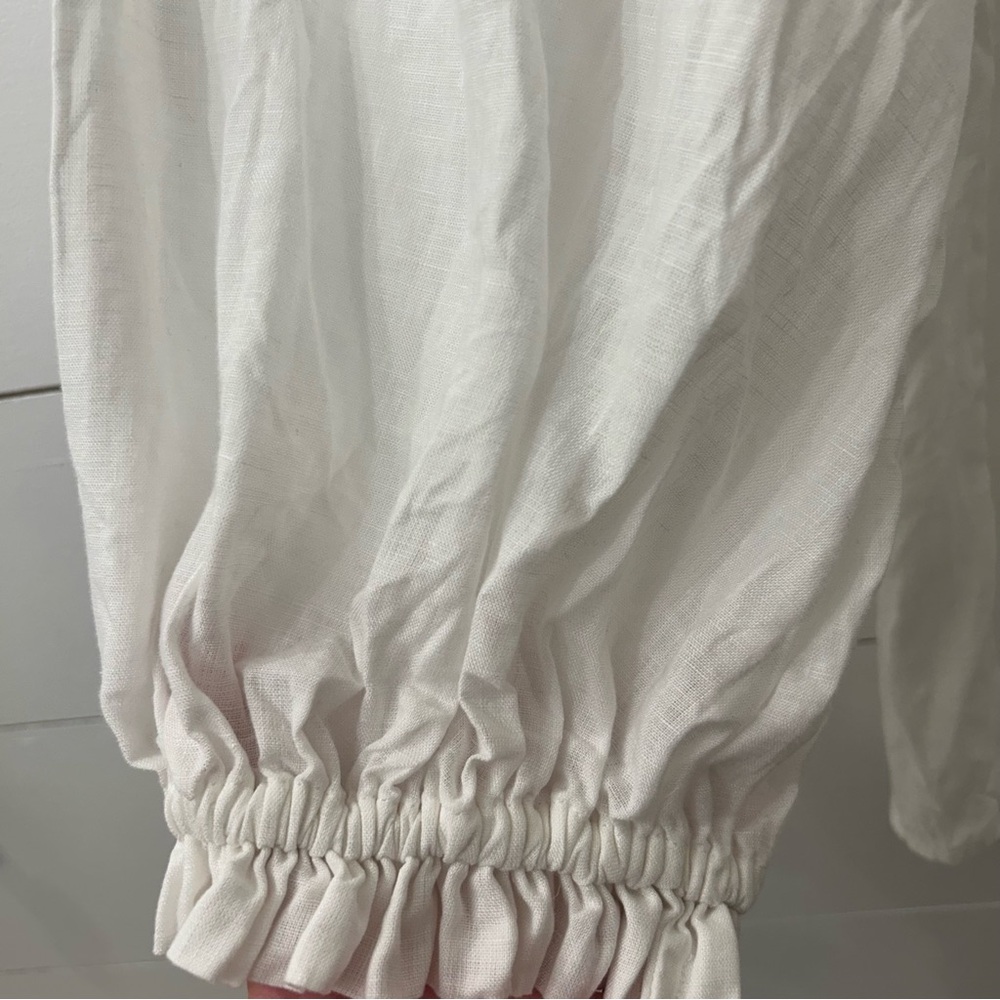 Anthropologie The Audie Linen Puff-Sleeve Blouse - Picture 13 of 16